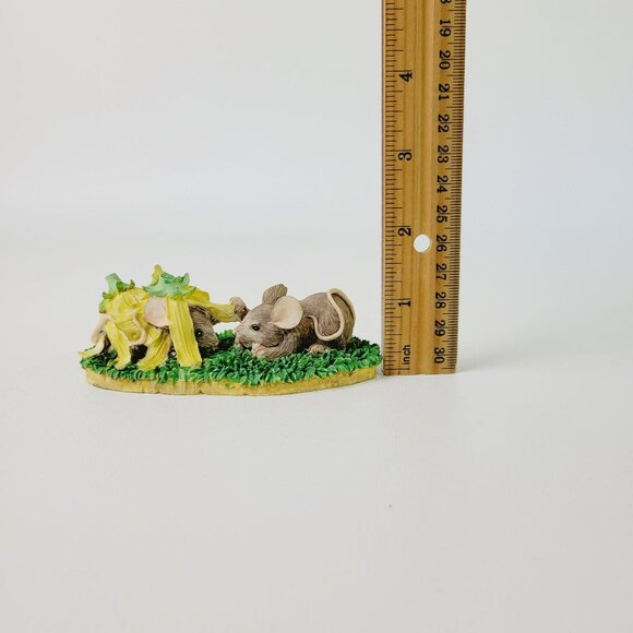 Rare Silvestri Charming Tails Hide Seek Mice Figurine 1993 Early Piece Retired - Picture 10 of 10
